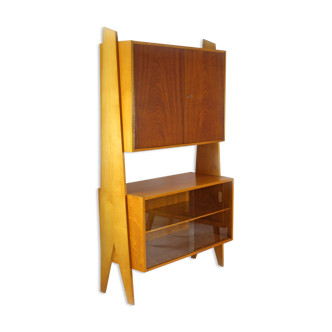 Vintage Wall Unit Bookcase, 1960s