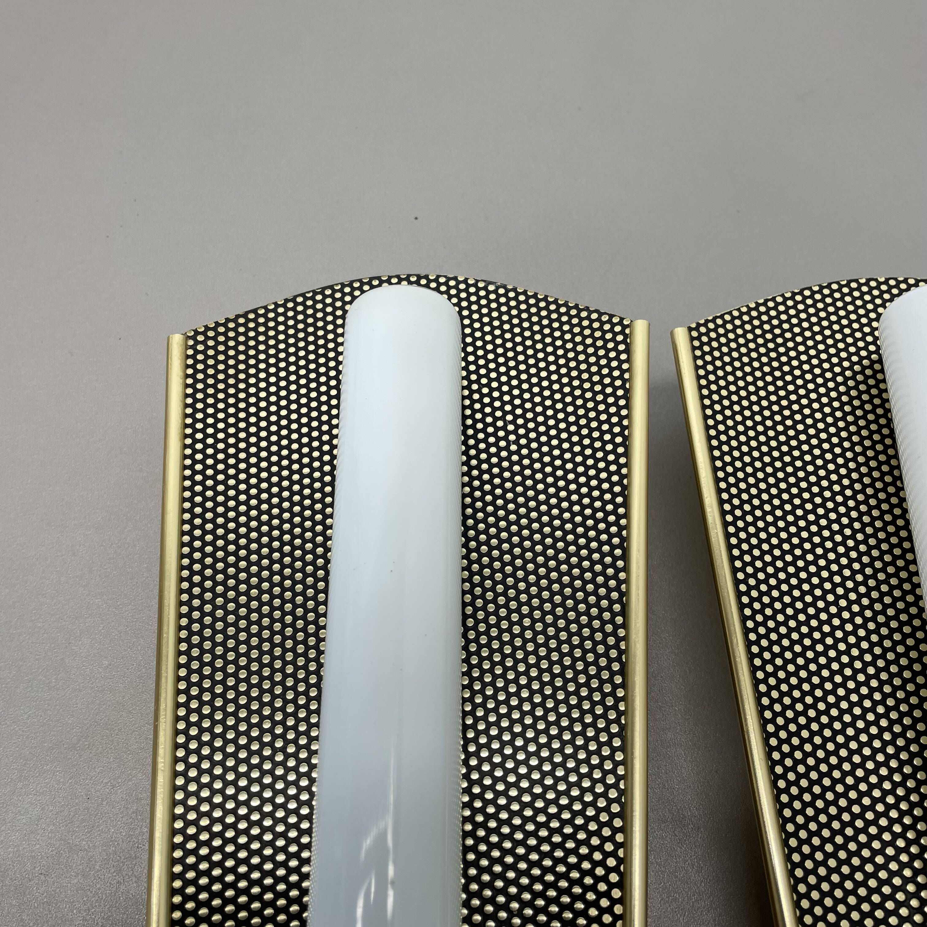set of 2 large 37cm "honeycomb" theatre Wall Light elements, Germany, 1950