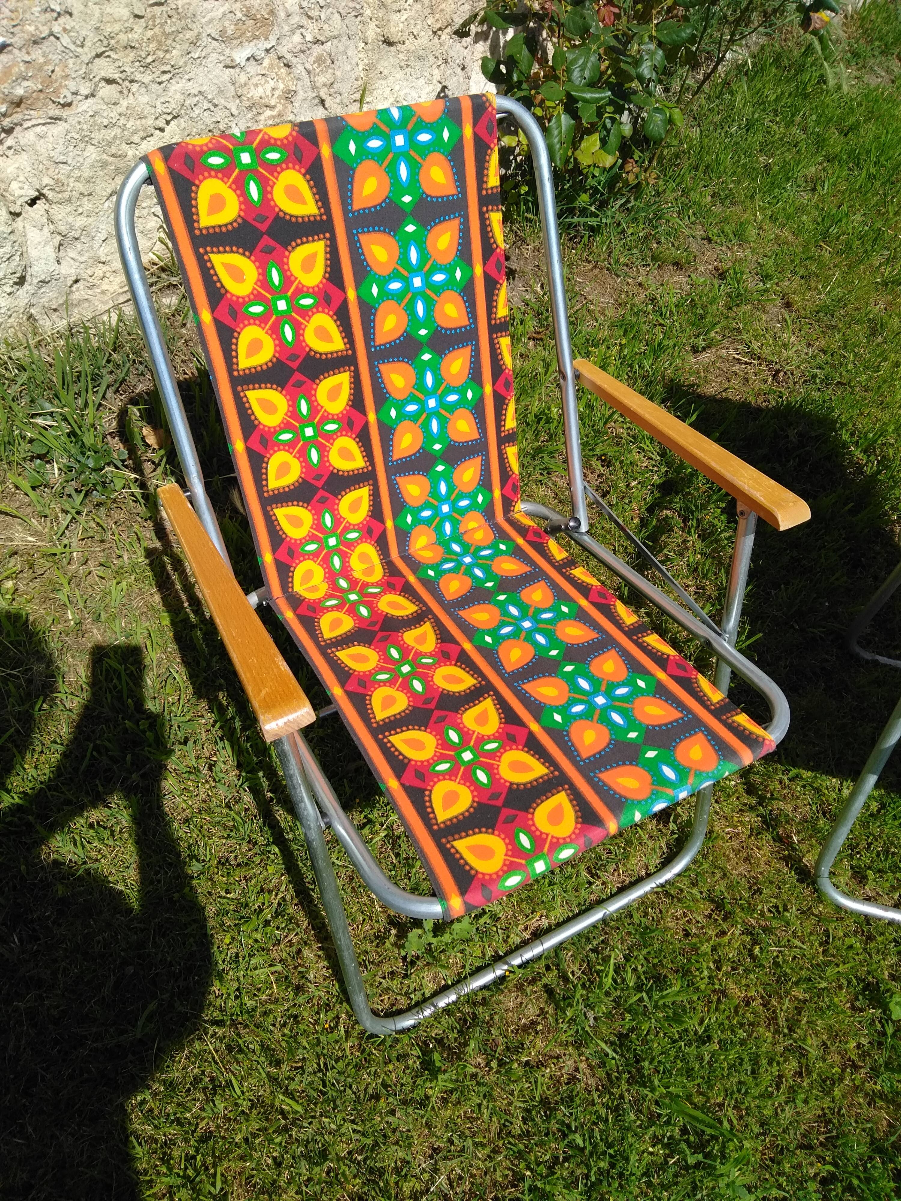 Duo de chaises pliante vintage