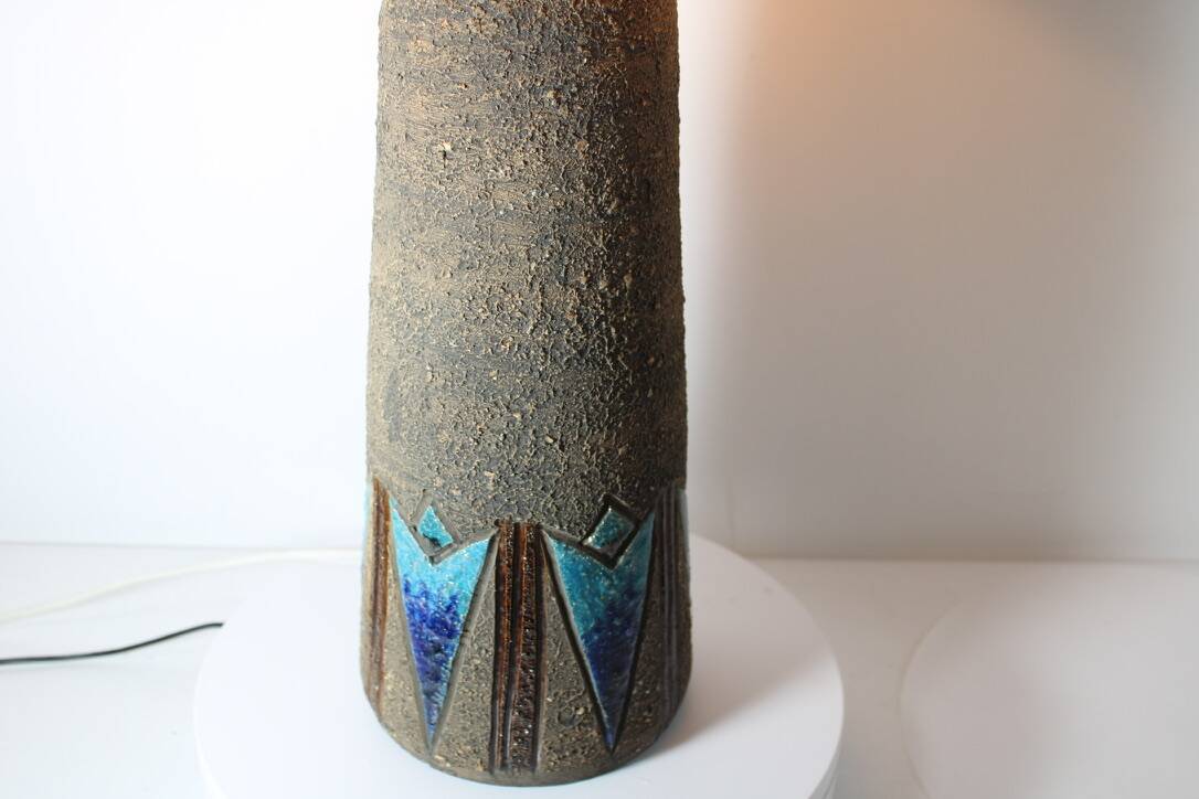 Sweden Carlsson ceramic lamp for Tilgmans 1960 vintage
