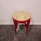 Tabouret craie rouge années 50