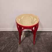 Tabouret craie rouge années 50