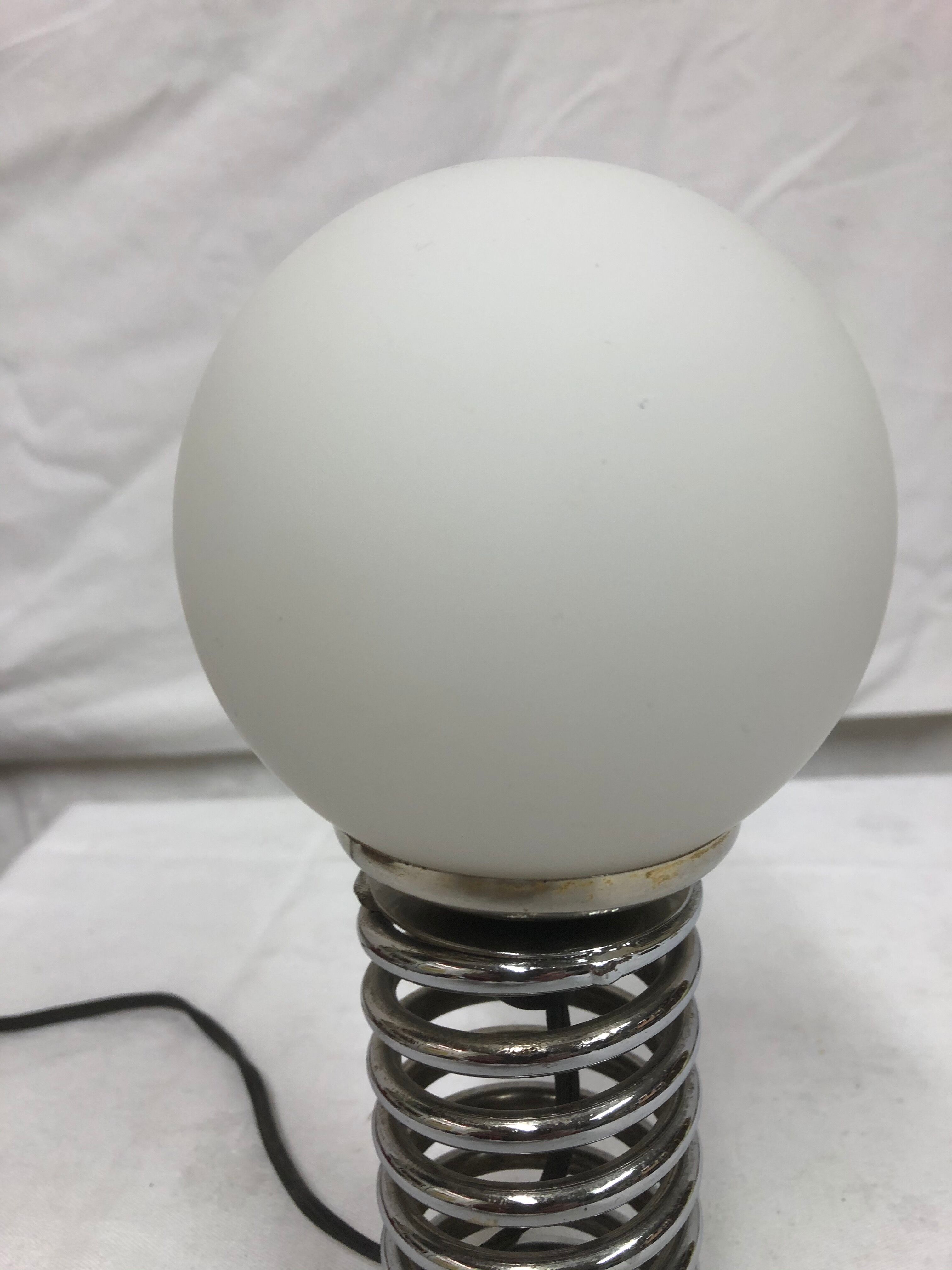 Lampe ressort design 1970