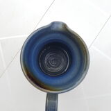 Carafe en grès émaillé signée années 1980