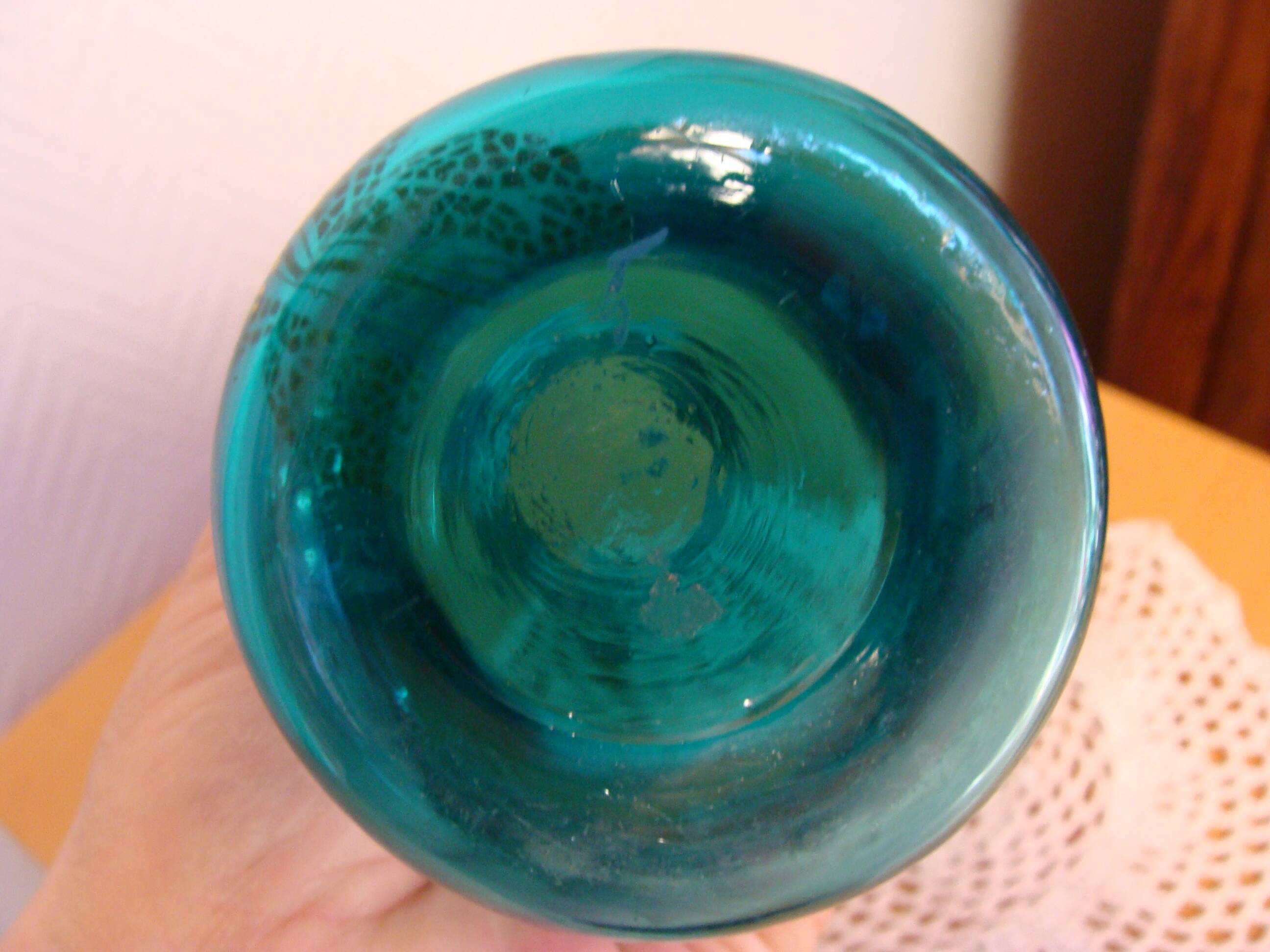 Legras vase with dahlia