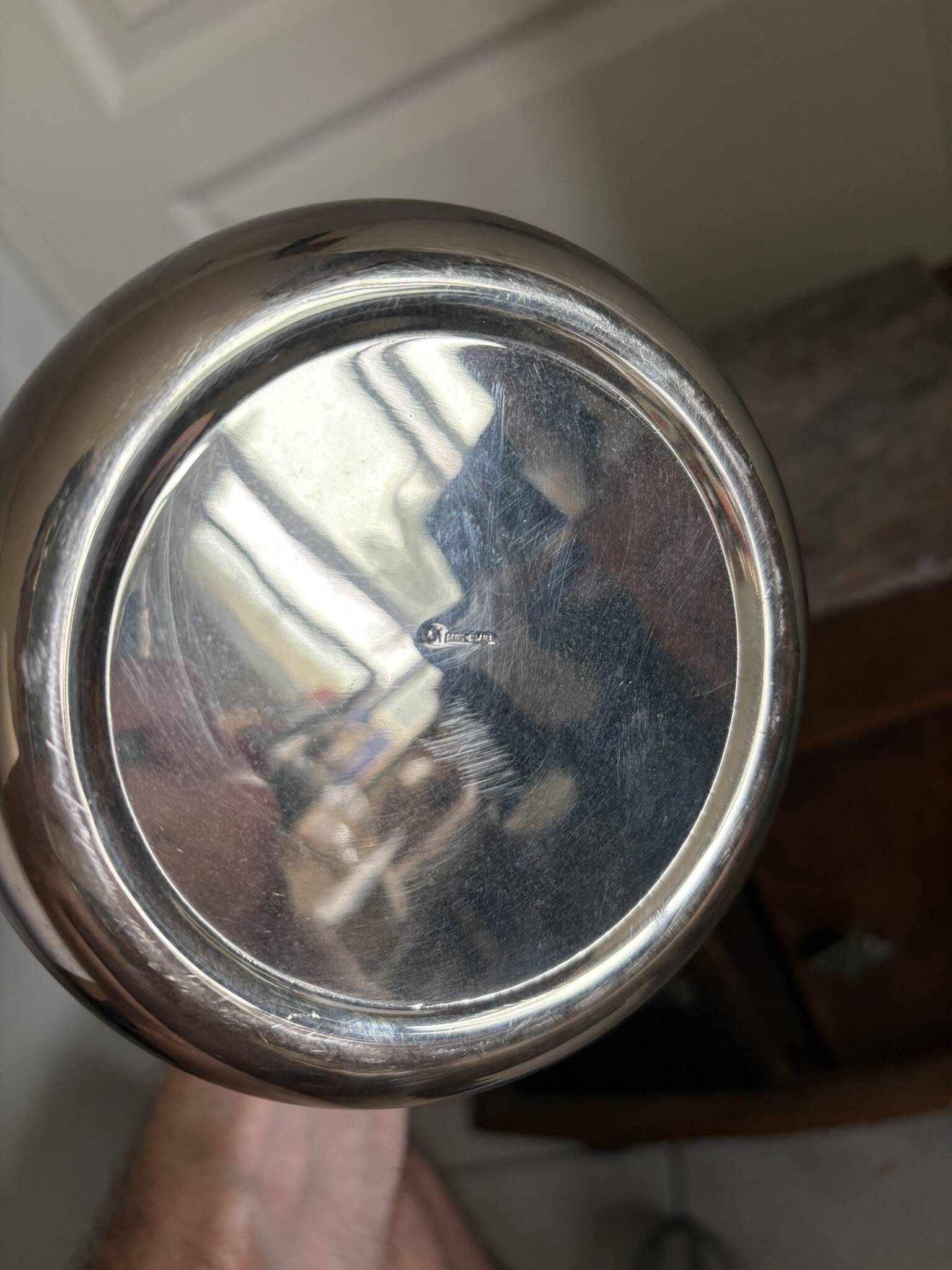 Old champagne ice bucket silver metal saint hilaire