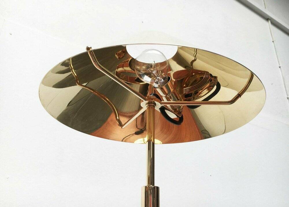 Hollywood Regency mid-century brass table lamps, 1960s, set of 2