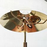 Hollywood Regency mid-century brass table lamps, 1960s, set of 2