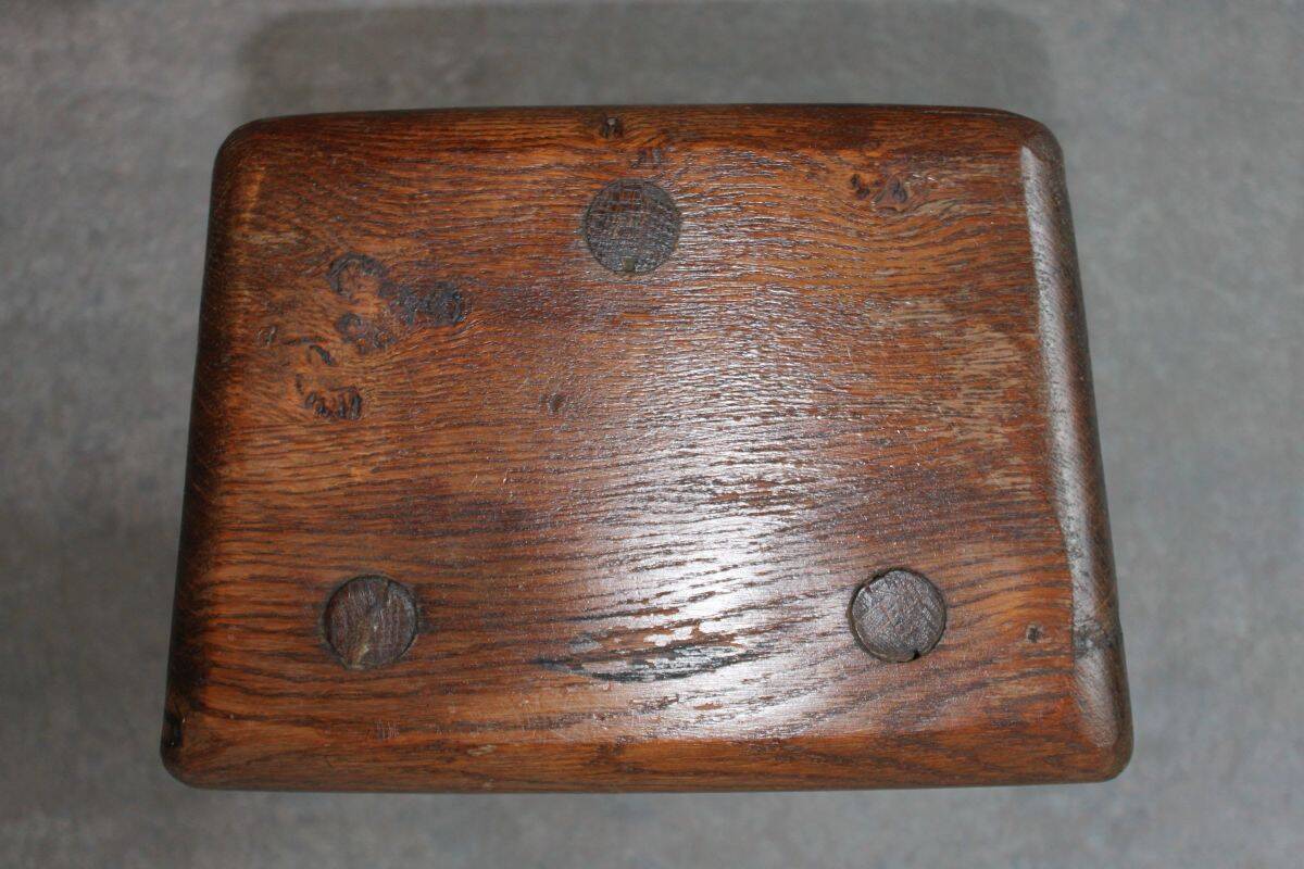 Brutalist tripod stool, 50s.