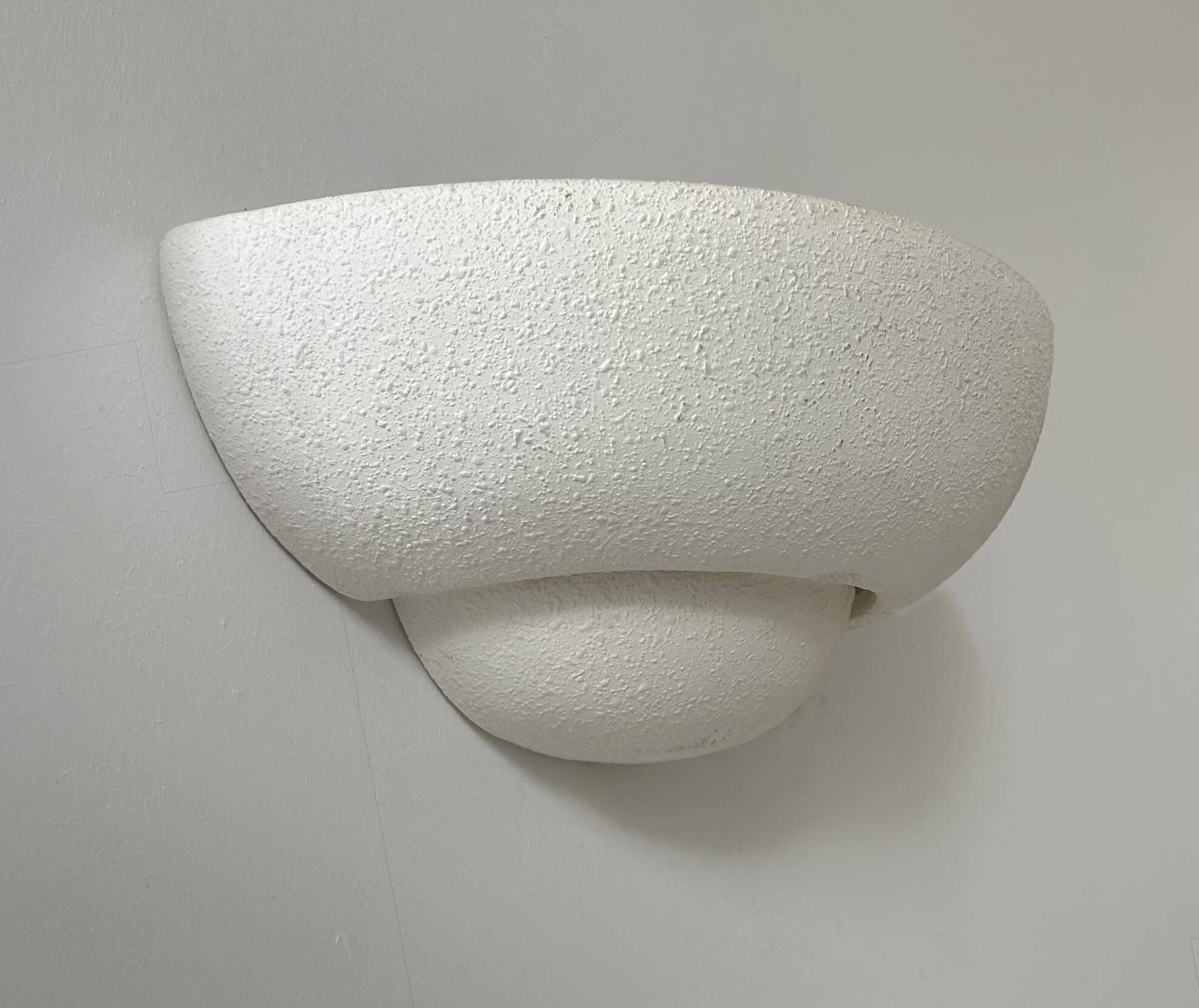 Vintage plaster wall light, France 1970