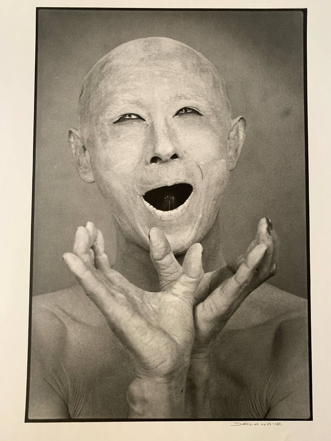 Photo ushio amagatsu japanese dancer choreographer by guy delahaye year 80