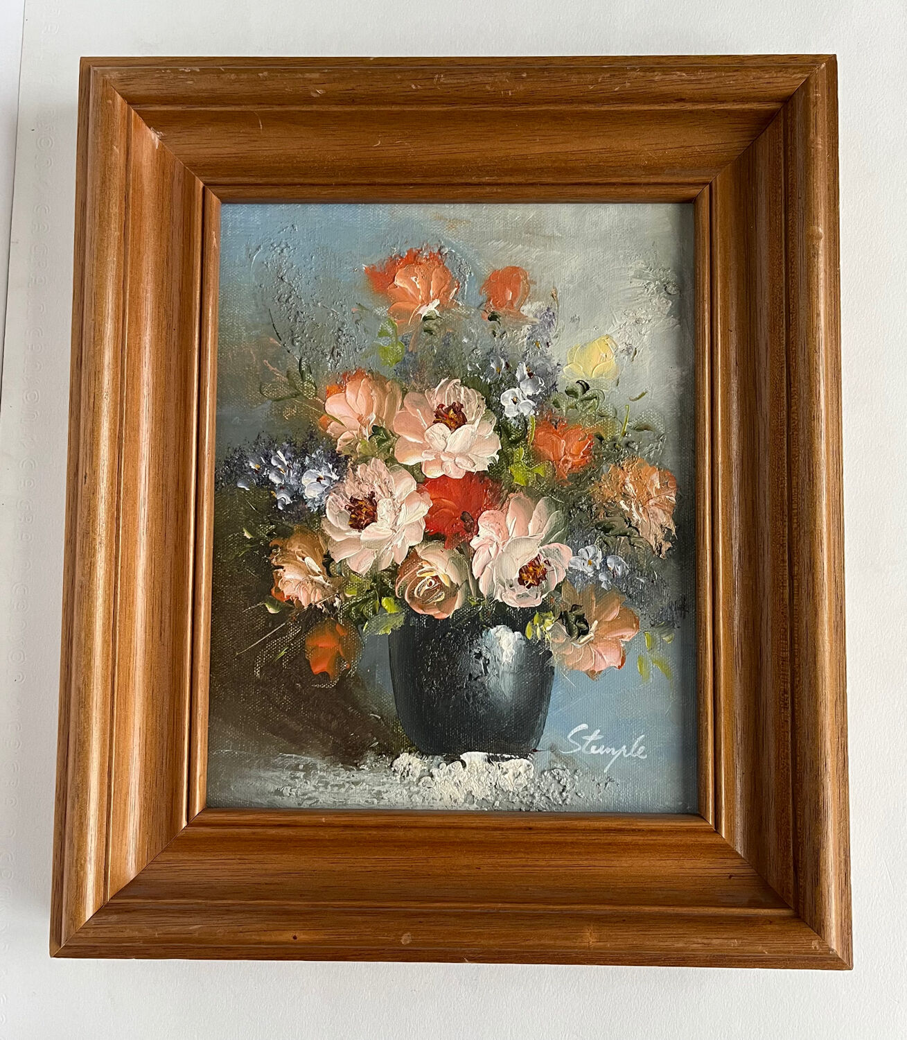Huile sur toile nature morte