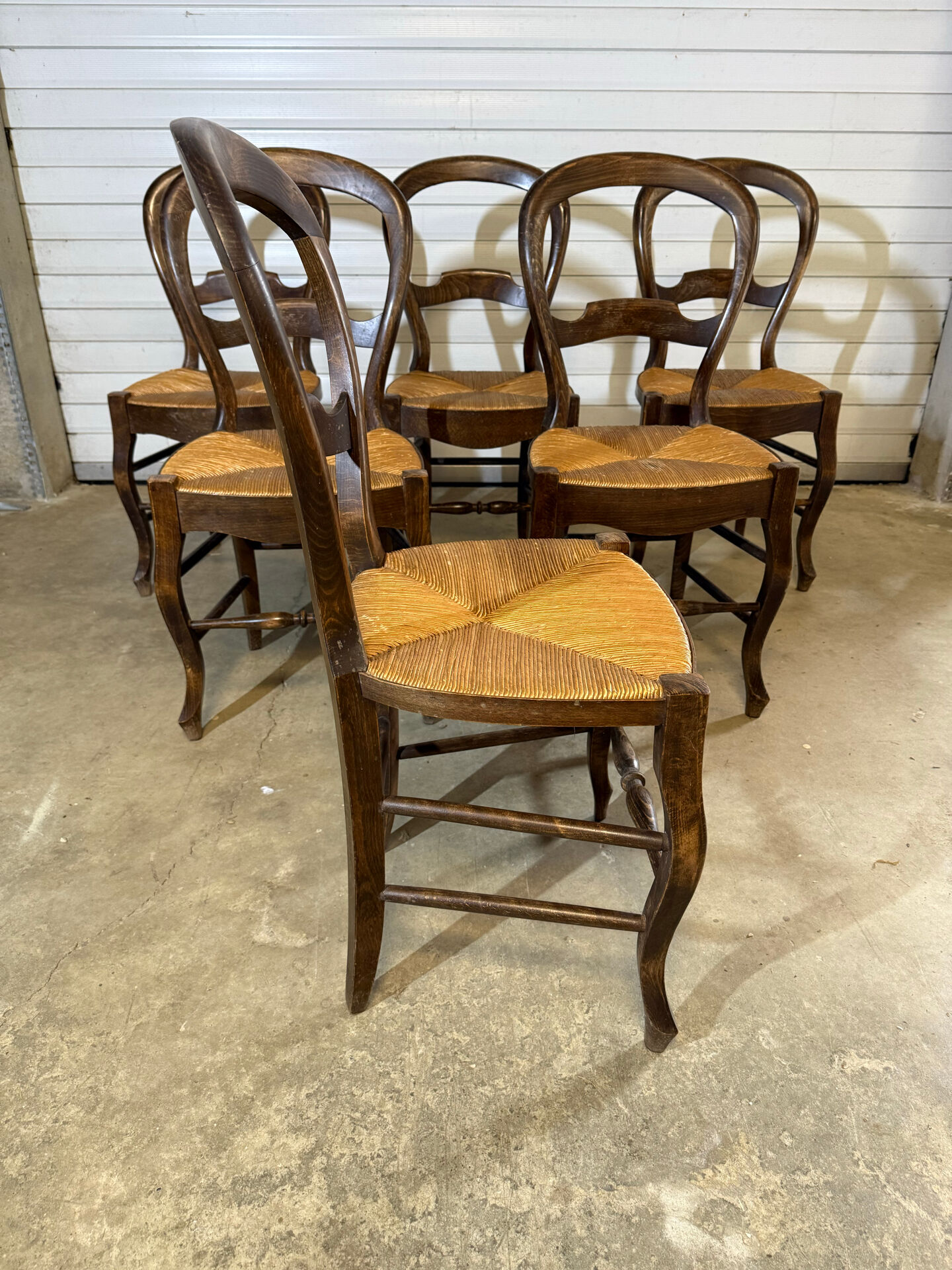 Straw chairs