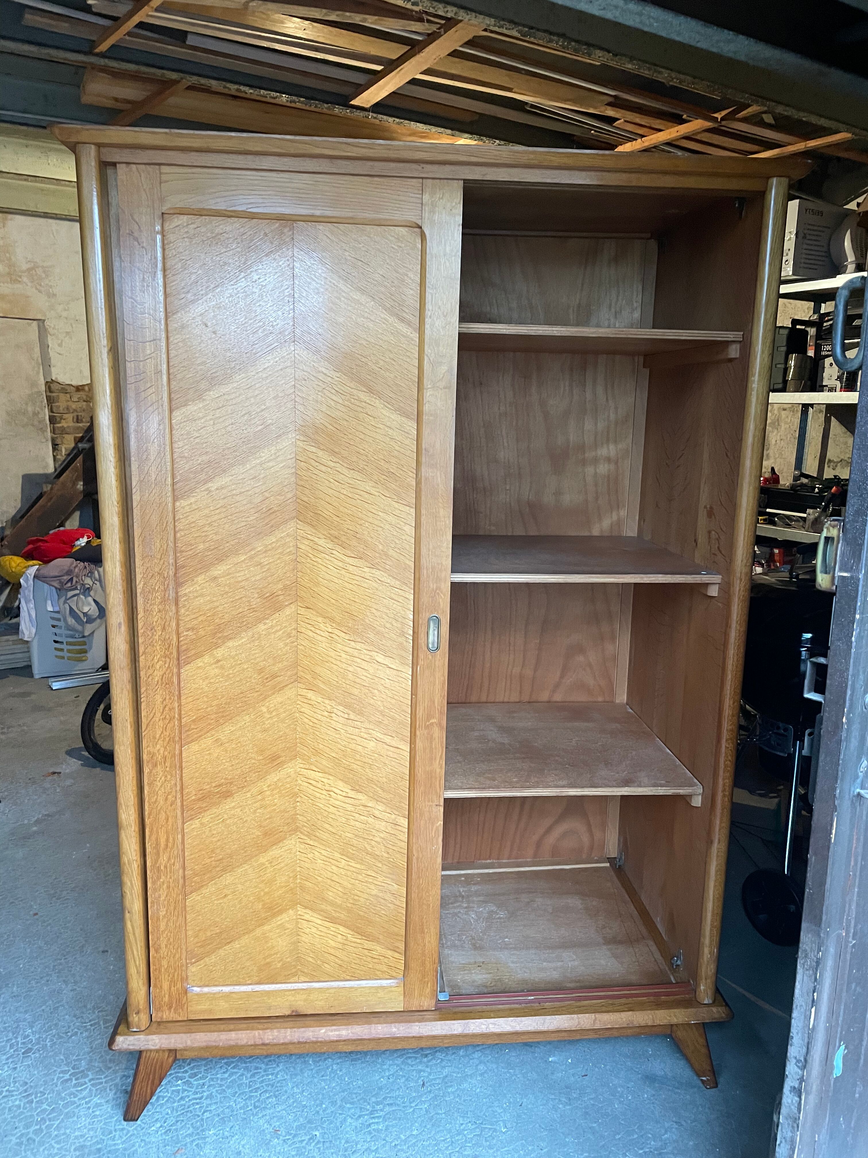 Vintage compass feet cabinet