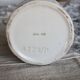 Vintage ceramic candy box with braided and slip