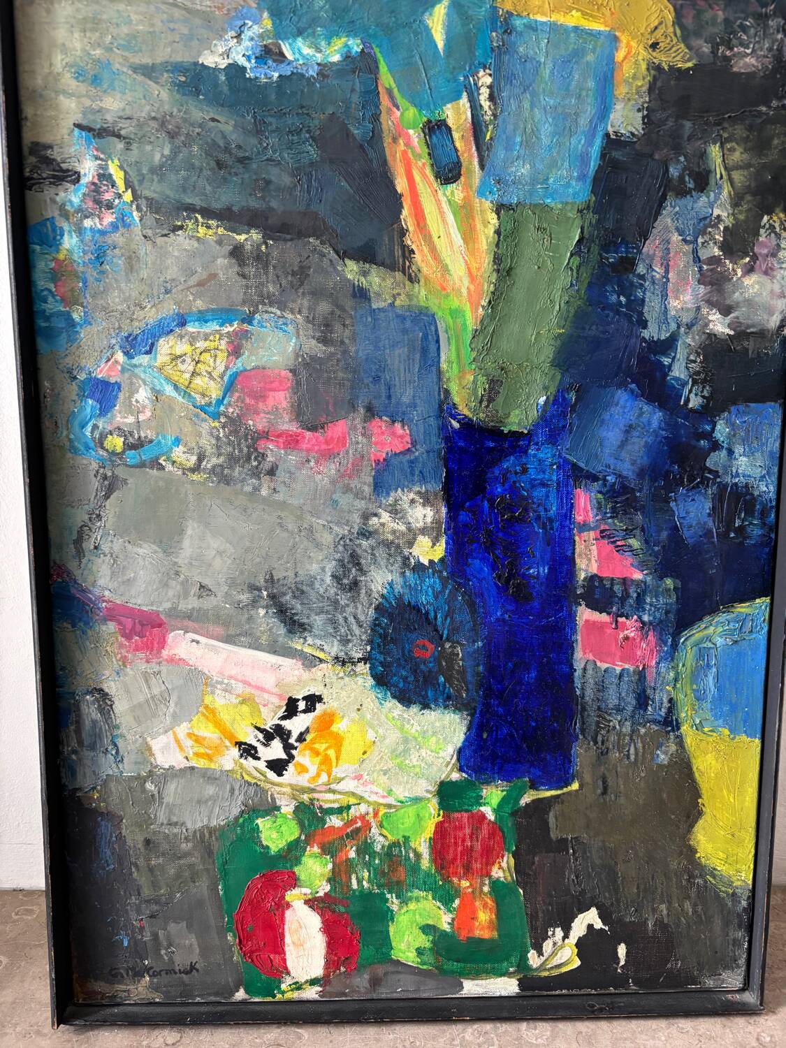 Abstract still life signed