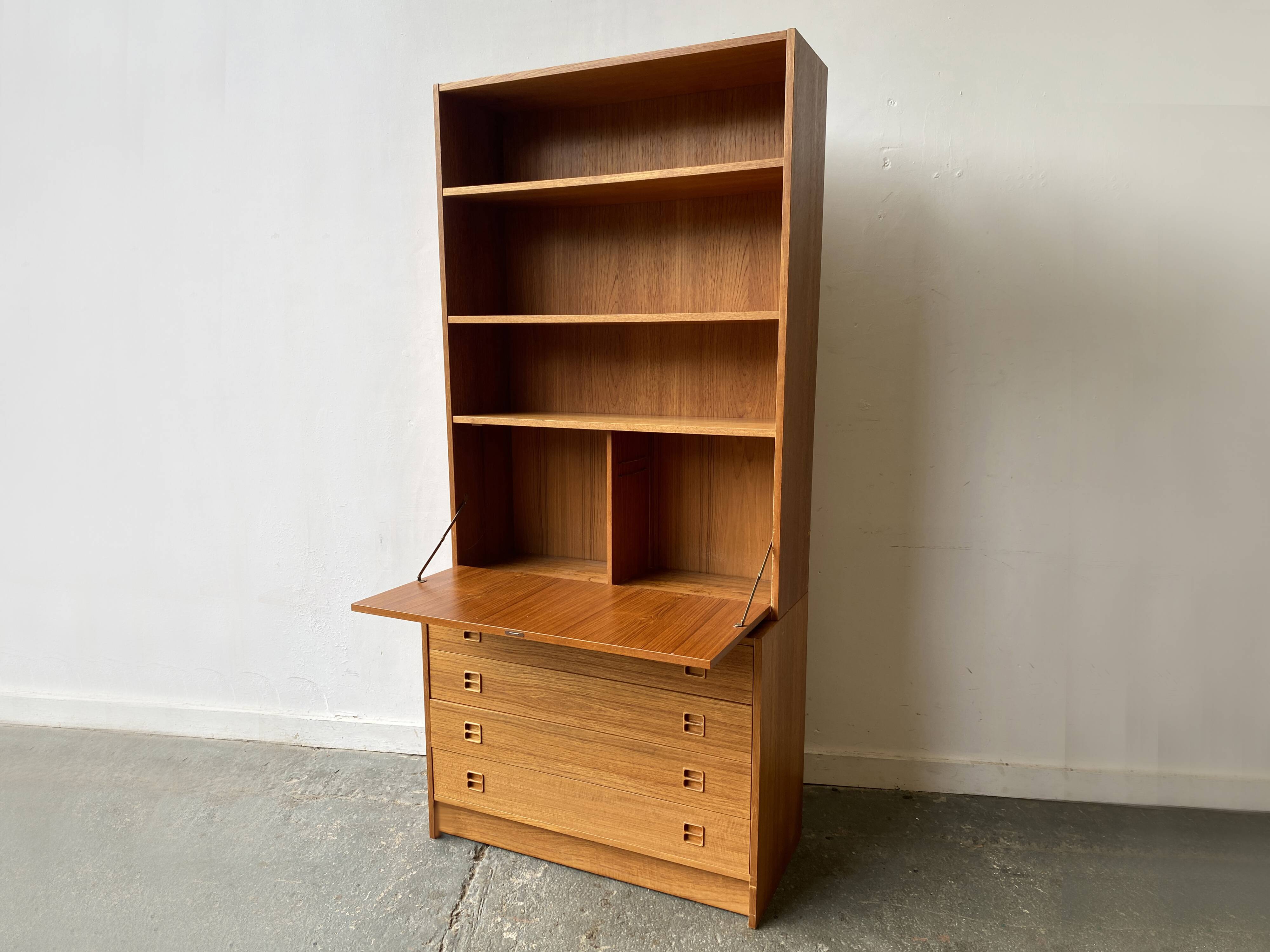 Mid-century teak wall unit by Sejling Skabe, Denmar