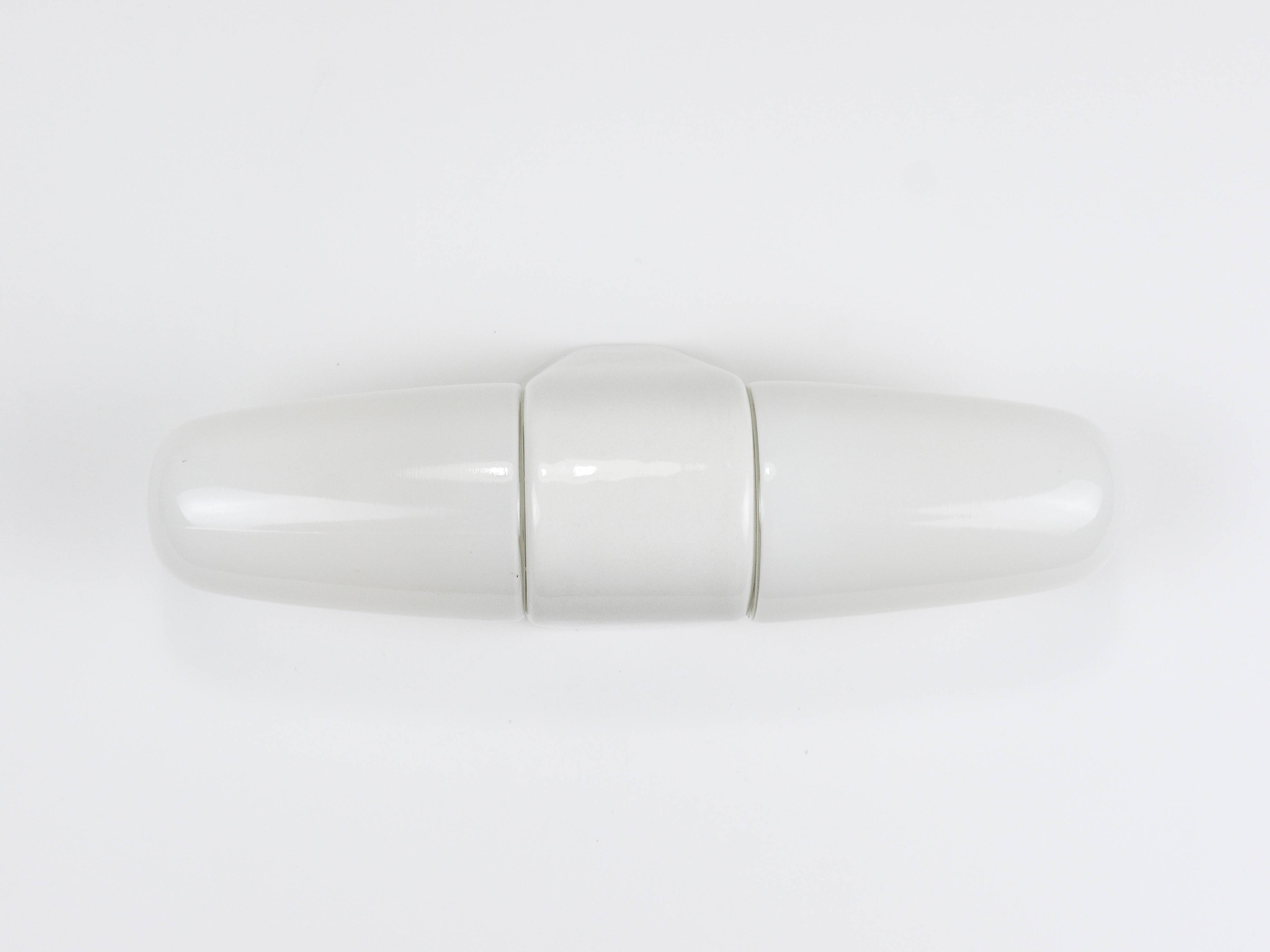 Wilhelm Wagenfeld Bauhaus White Double Sconce Wall Light, Germany, 1950s