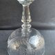 Champagne cups, art nouveau, 1/2 cristal soufflé et taillé