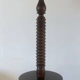1940s floor lamp in turned wood