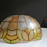 Pair of mother-of-pearl lampshades