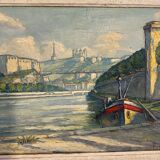 Tableau ancien, Marine signée , années 50/60