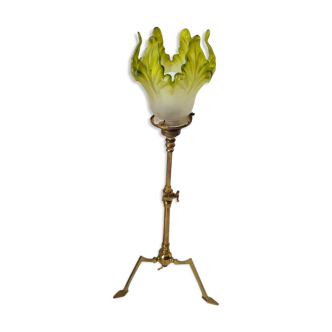 Lamp W. Benson tripod - Art Nouveau