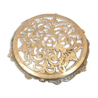 Dessous de plat en laiton style rococo