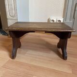 Wooden footrest stool