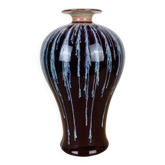 Vase sang de bœuf porcelaine chinoise 29 cm
