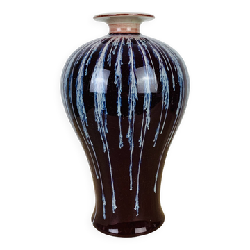 Vase sang de bœuf porcelaine chinoise 29 cm