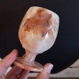 Vintage stemware made from genuine onyx