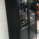 Showcase cabinet of curiosities black and wood