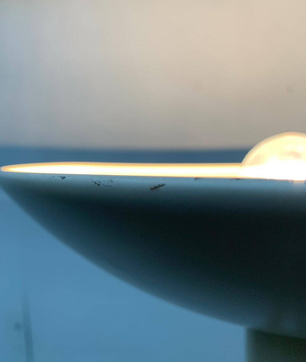 Minimalist German floor lamp from the space age by Cosack.