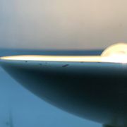 Lampe sur pied minimaliste allemande de l'ère spatiale de Cosack