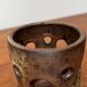 Mid-Century German Brutalist Handmade Pottery Candleholder, 1960s