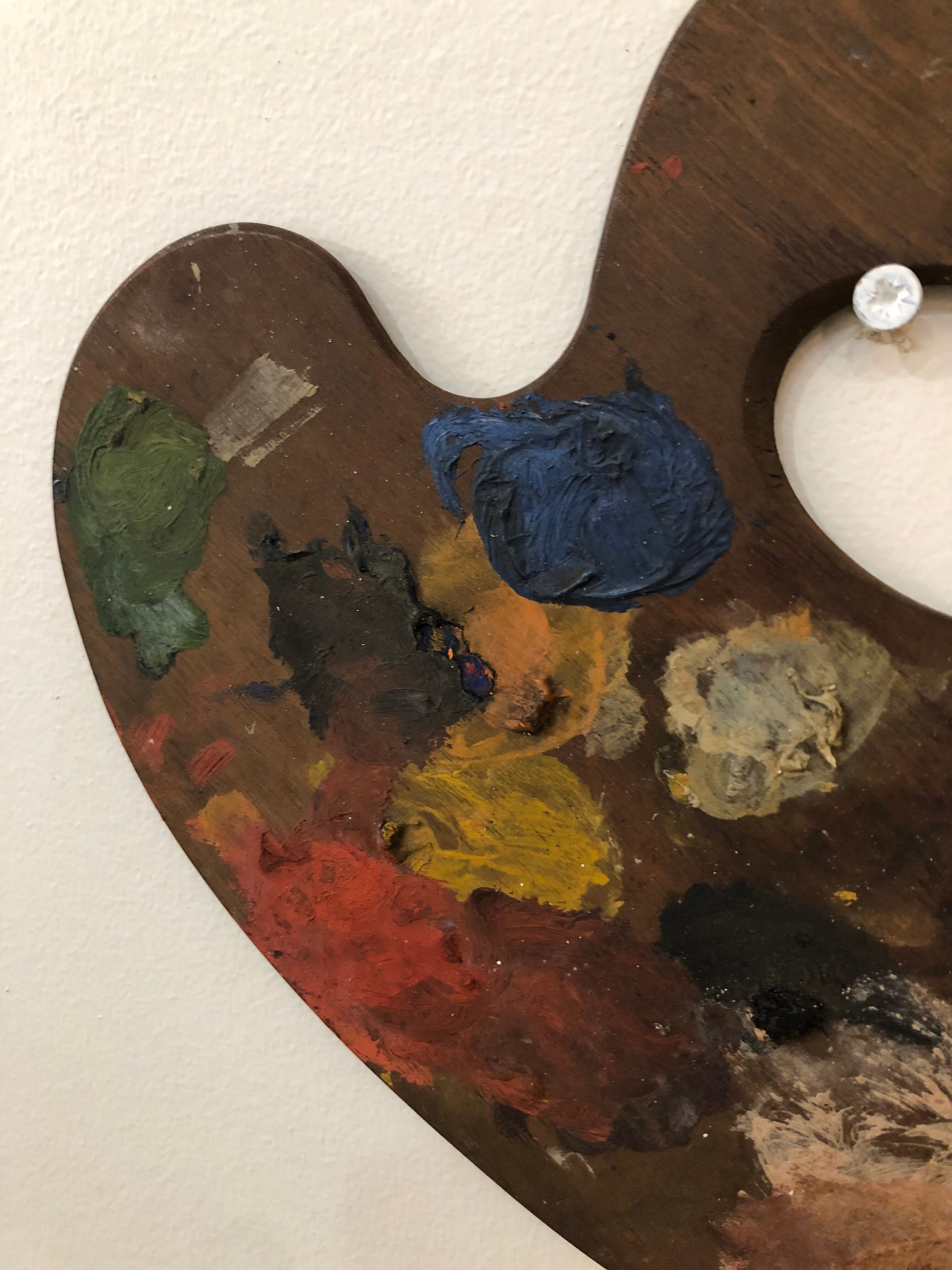 Wooden painter's palette
