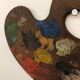 Palette de peintre en bois