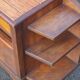 Art Deco wooden bedside table, vintage wooden furniture, side table