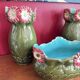 Art Nouveau planter and vase