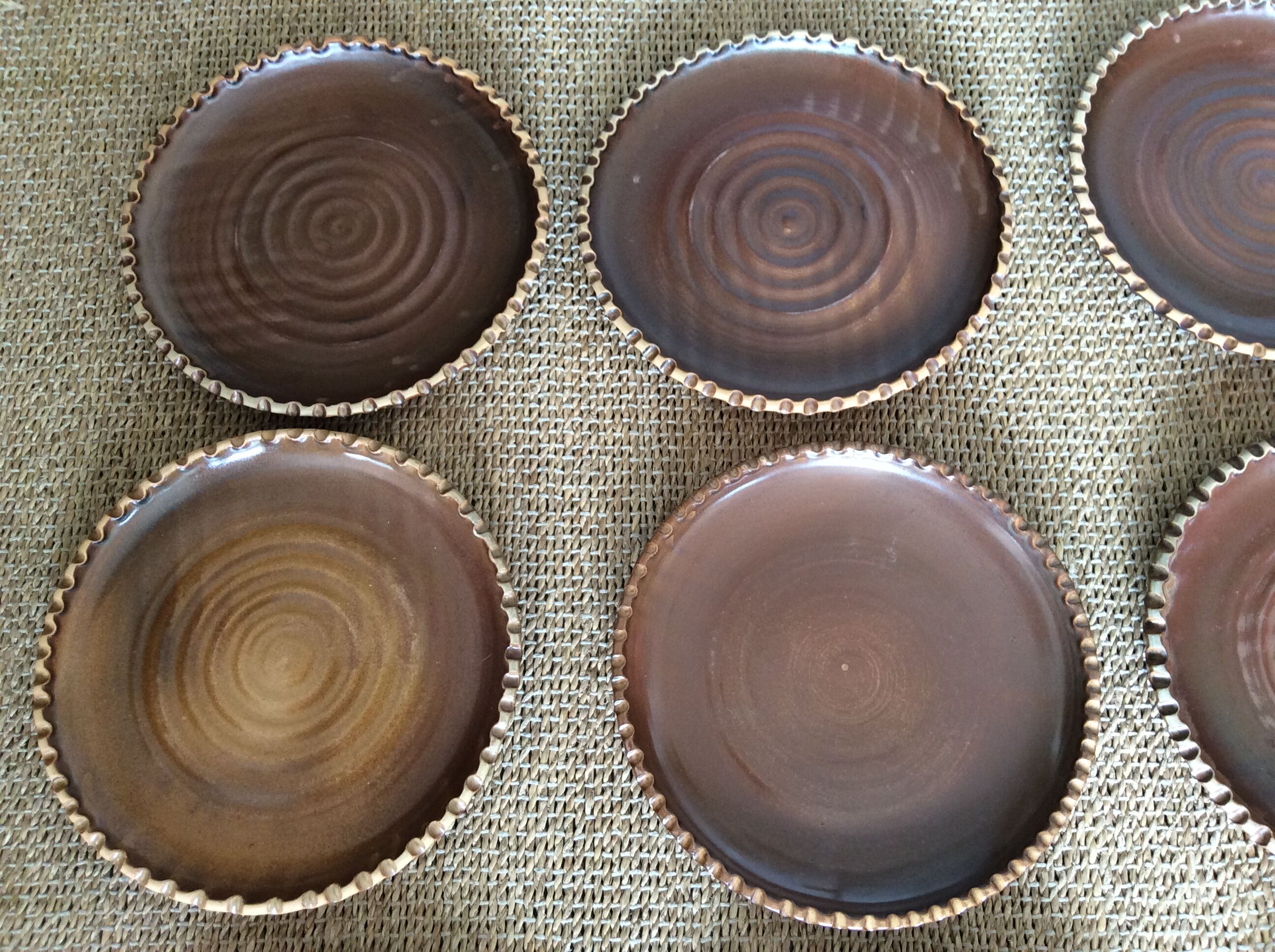 Series of 12 flat plates