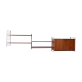 Scandinavian teak wall shelves and modular teak