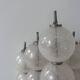 Vintage "Sterrenbeeld" wall lamp, Murano bubbled glass, Raak Netherlands 1960