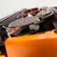 Revised Orange Silver Reed 100 Typewriter and New Ribbon 1977