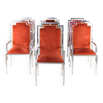 Suite of 6 armchairs 1970s