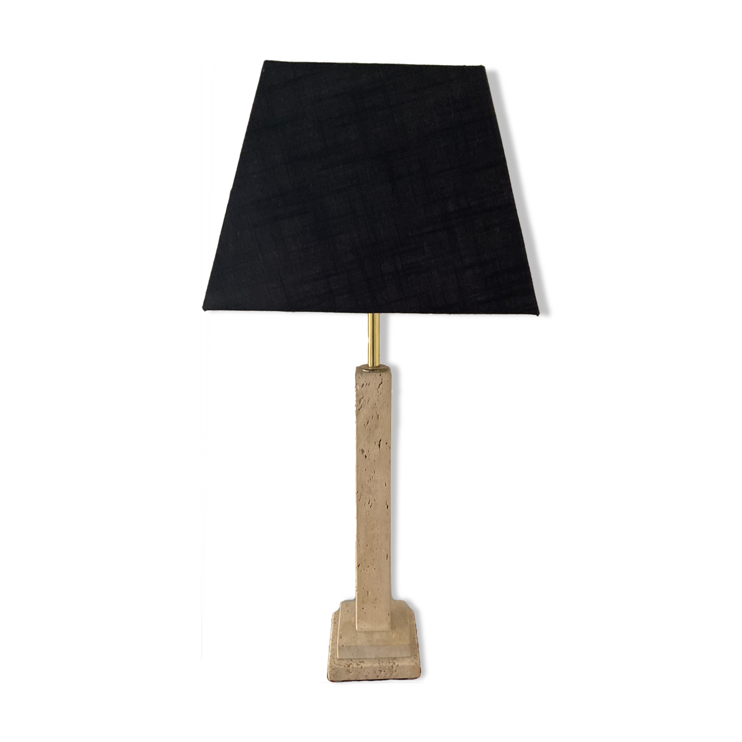 Vintage travertine lamp from the 70s