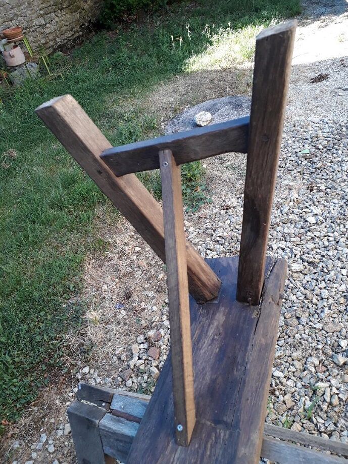 Oak farm bench