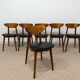6 Fontania chairs attributed to Baumann – 1960s