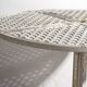 Antique white round outdoor table (c.1930)