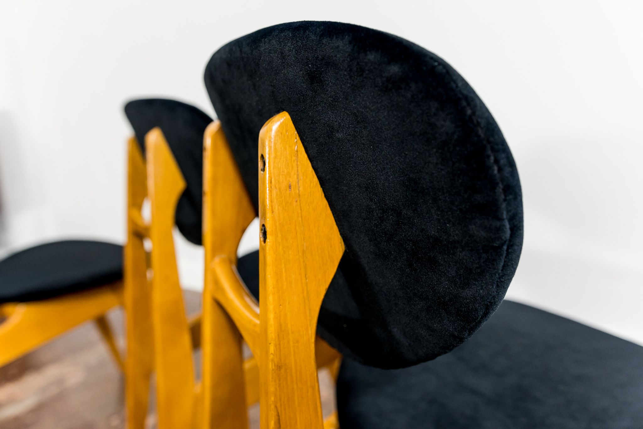 Set de 3 chaises par Juliusz Kędziorek 1960's